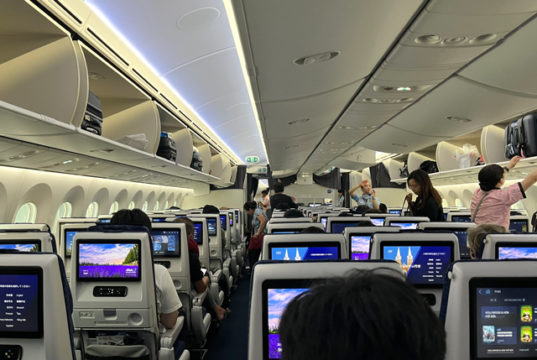 ANAの機内