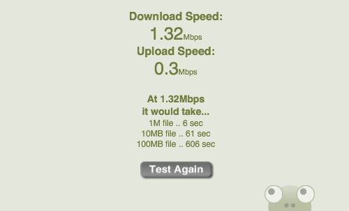 WiFiのスピード