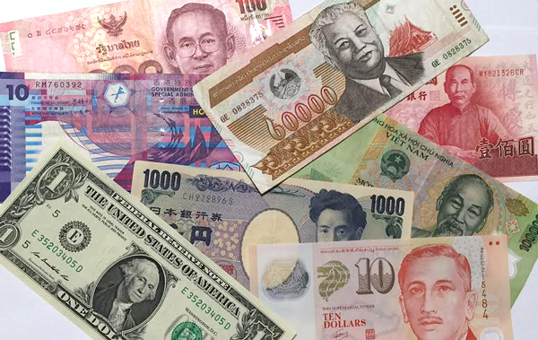 アジア各国の紙幣