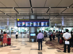 チャンギ空港利用者数、2018年は過去最多の6,500万人超え チャンギ空港ターミナル4の到着フロア