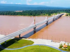 メコン川に架かる第5タイ・ラオス友好橋が開通 ブンカーン~パークサンを結ぶ国際バスも運行予定 สำนักงานประชาสัมพันธ์จังหวัดบึงกาฬ より