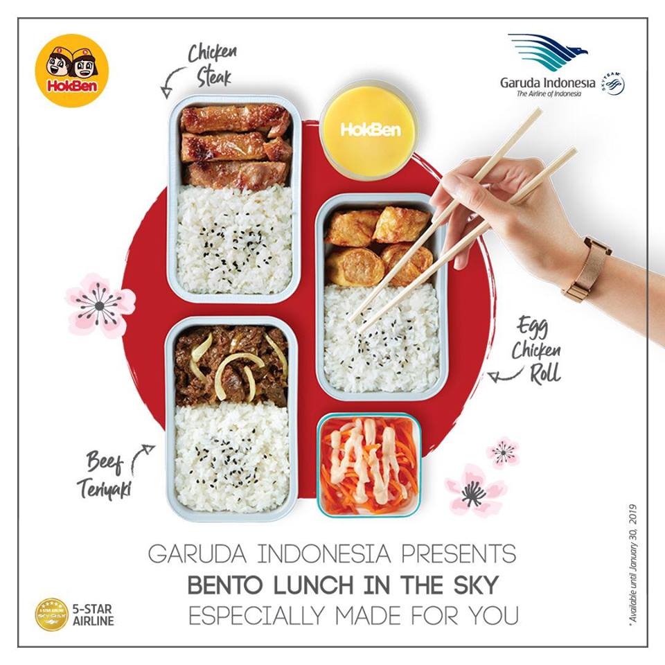 ガルーダ・インドネシア航空、機内食にHokBenのメニューを提供