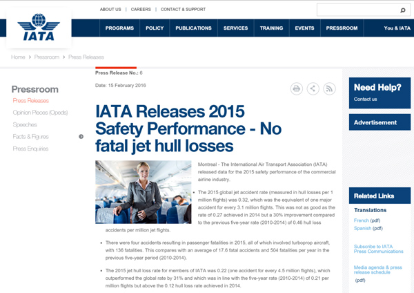IATA Press Releases