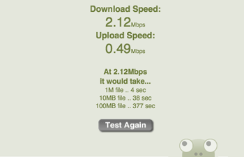 インターネット接続スピード インターネット接続スピード
