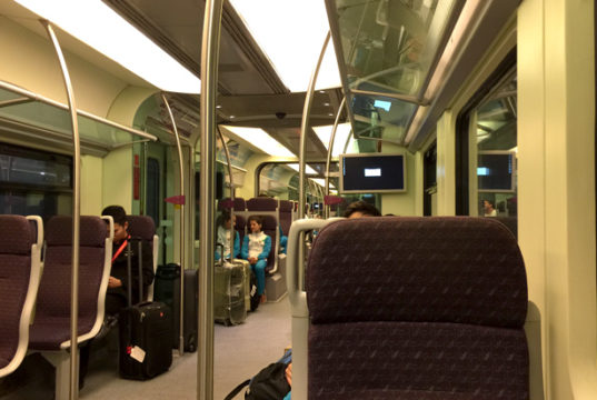 KLIAエクスプレスの車内