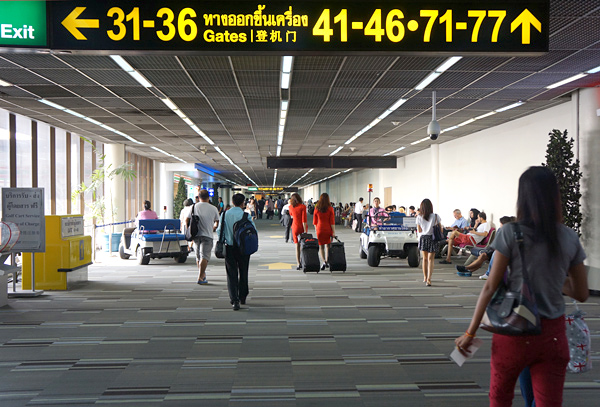 ドンムアン空港ターミナル内の様子
