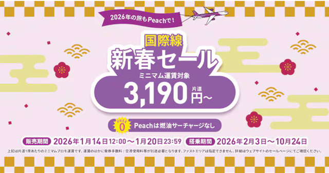 ピーチ公式サイトより