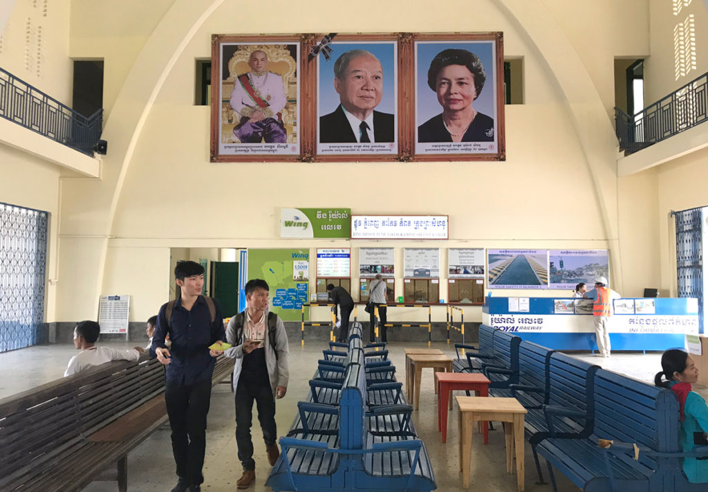 プノンペン駅構内の様子