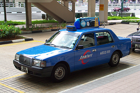 シンガポールのタクシー