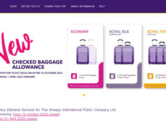 タイ国際航空、受託手荷物のルール変更 日本路線でも個数制を採用 タイ国際航空公式サイトより