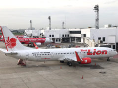 バンコク・ドンムアン空港に駐機中のタイ・ライオンエア機
