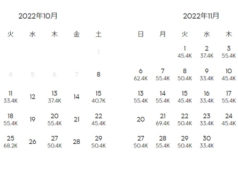 タイ・エアアジアX、成田発バンコク行きの料金検索画面