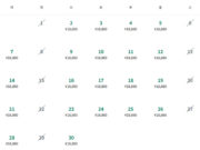 成田発シンガポール行き料金表(2026年6月)